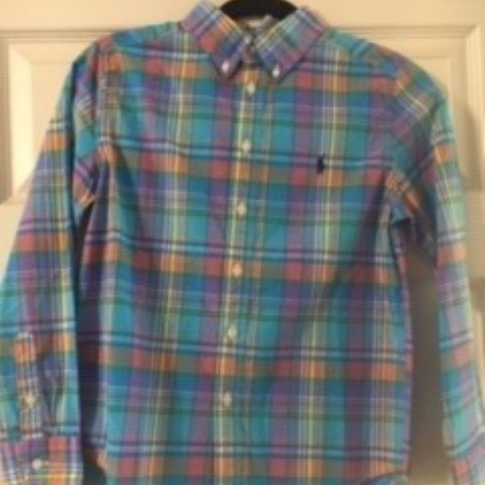 Ralph Lauren Boy's Button Down Shirt -Medium